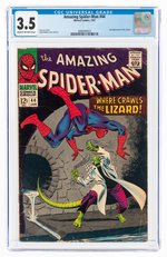 AMAZING SPIDER-MAN #44 JANUARY 1967 CGC 3.5 VG- (SECOND LIZARD).