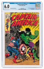 CAPTAIN AMERICA #110 FEBRUARY 1969 CGC 6.0 FINE (FIRST MADAME HYDRA).