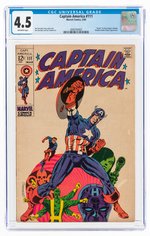 CAPTAIN AMERICA #111 MARCH 1969 CGC 4.5 VG+.