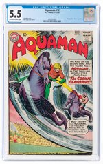 AQUAMAN #12 NOVEMBER-DECEMBER 1963 CGC 5.5 FINE-.