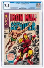 IRON MAN AND SUB-MARINER #1 APRIL 1968 CGC 7.5 VF-.