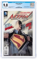 ACTION COMICS VOL. 2 #9 JULY 2012 CGC 9.8 NM/MINT (FIRST FULL CALVIN ELLIS/SUPERMAN OF EARTH-23).