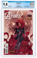 A-FORCE #1 JULY 2015 CGC 9.8 NM/MINT (HUGHES VARIANT COVER - FIRST SINGULARITY).