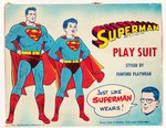 SUPERMAN PLAY SUIT BOXED 1958 PARTIAL OUTFIT.