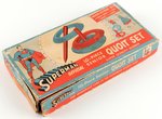 SUPERMAN OFFICIAL 10 PIECE SENIOR QUOIT SET IN BOX.