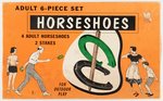 ADULT 6 PIECE HORSESHOES (WITH SUPERMAN LOGO SHOES) SET IN BOX.