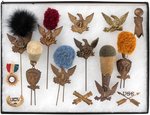 US MILITIA & NATIONAL GUARD COLLECTION OF TUFTS, POM-POMS & MORE.