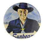 HOPALONG CASSIDY SCARCE STORE CLERK'S BUTTON.