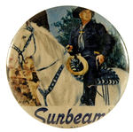 HOPALONG CASSIDY SCARCE STORE CLERK'S BUTTON.