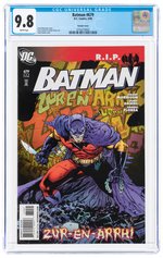 BATMAN #679 SEPTEMBER 2008 CGC 9.8 NM/MINT (VARIANT COVER).