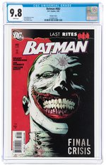 BATMAN #682 JANUARY 2009 CGC 9.8 NM/MINT (VARIANT COVER).