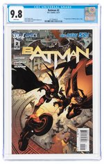 BATMAN VOL. 2 #2 DECEMBER 2011 CGC 9.8 NM/MINT (FIRST WILLIAM COBB AS TALON).