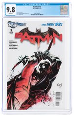 BATMAN VOL. 2 #3 JANUARY 2012 CGC 9.8 NM/MINT.