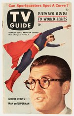 TV GUIDE FEATURING GEORGE REEVES - MAN AND SUPERMAN 1953.