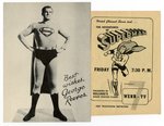 TV GUIDE FEATURING GEORGE REEVES - MAN AND SUPERMAN 1953.