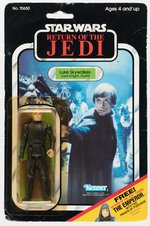 STAR WARS: RETURN OF THE JEDI - LUKE SKYWALKER JEDI 65 BACK-C CARDED ACTION FIGURE.