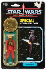 STAR WARS: THE POWER OF THE FORCE - B-WING PILOT 92 BACK CARDED ACTION FIGURE W/COLLECTOR'S COIN.