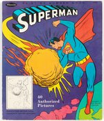 SUPERMAN VINTAGE COLORING BOOK LOT OF 6.