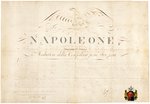 NAPOLEON BONAPARTE VELLUM DOCUMENT SIGNED NOVEMBER 10, 1800.