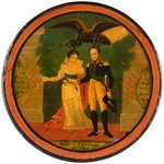 CZAR ALEXANDER AND WIFE C. 1814 PAINTED SNUFF BOX.