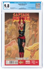 CAPTAIN MARVEL VOL. 7 #14 SEPTEMBER 2013 CGC 9.8 NM/MINT (FIRST KAMALA KHAN IN CAMEO).