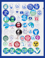 PEACE RESOURCES PROJECT COLLECTION OF 154 BUTTONS FROM THE LEVIN COLLECTION.