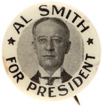 "AL SMITH FOR PRESIDENT" BUTTERFLY COLLAR PORTRAIT BUTTON UNLISTED IN HAKE.