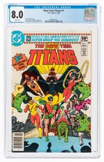 NEW TEEN TITANS #1 NOVEMBER 1980 CGC 8.0 VF.