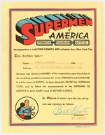 SUPERMAN "SUPERMEN OF AMERICA" 1940s CLUB KIT.