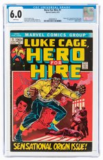 HERO FOR HIRE #1 JUNE 1972 CGC 6.0 FINE (FIRST LUKE CAGE).