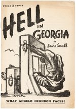 "HELL IN GEORGIA WHAT ANGELO HERNDON FACES!" ILD CIVIL RIGHTS PAMPHLET.