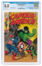 CAPTAIN AMERICA #110 FEBRUARY 1969 CGC 3.5 VG- (FIRST MADAME HYDRA).