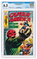 CAPTAIN AMERICA #115 JULY 1969 CGC 6.5 FINE+.