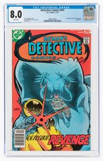 DETECTIVE COMICS #474 DECEMBER 1977 CGC 8.0 VF.