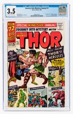 JOURNEY INTO MYSTERY ANNUAL #1 1965 CGC 3.5 VG- (FIRST HERCULES & ZEUS).