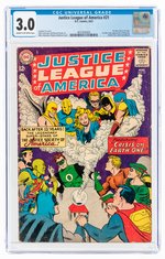 JUSTICE LEAGUE OF AMERICA #21 AUGUST 1963 CGC 3.0 GOOD/VG.