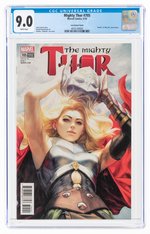 MIGHTY THOR #705 MAY 2018 CGC 9.0 VF/NM ("DEATH" OF JANE FOSTER THOR).