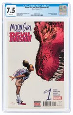 MOON GIRL AND DEVIL DINOSAUR #1 JANUARY 2016 CGC 7.5 VF- (FIRST MOON GIRL).