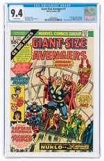 GIANT-SIZE AVENGERS #1 AUGUST 1974 CGC 9.4 NM.