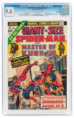 GIANT-SIZE SPIDER-MAN #2 OCTOBER 1974 CGC 9.6 NM+ WESTERN PENN PEDIGREE.