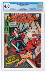 AMAZING SPIDER-MAN #101 OCTOBER 1971 CGC 4.0 VG (FIRST MORBIUS).