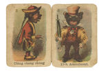 EARLY OLD MAID CARD DECK W/ANTI-15TH AMENDMENT PAIR OF CARDS.