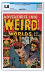 ADVENTURES INTO WEIRD WORLDS #6 MAY 1952 CGC 4.0 VG.