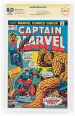 CAPTAIN MARVEL #26 MAY 1973 CBCS VERIFIED SIGNATURE 8.0 VF.