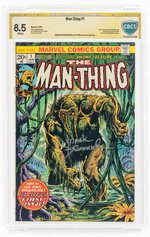 MAN-THING #1 JANUARY 1974 CBCS VERIFIED SIGNATURE 8.5 VF+.