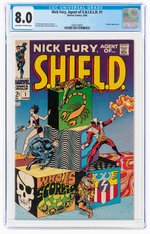 NICK FURY, AGENT OF S.H.I.E.L.D. #1 JUNE 1968 CGC 8.0 VF.