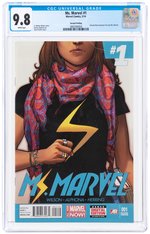 MS. MARVEL VOL. 3 #1 APRIL 2014 CGC 9.8 NM/MINT (SECOND PRINTING - KAMALA KHAN BECOMES MS. MARVEL).