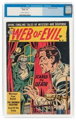 WEB OF EVIL #18 SEPTEMBER 1954 CGC 3.0 GOOD/VG.
