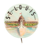 ST. LOUIS WORLD'S FAIR/LABOR UNION BUTTON.