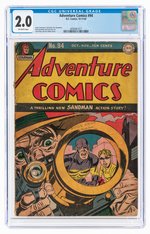 ADVENTURE COMICS #94 OCTOBER-NOVEMBER 1944 CGC 2.0 GOOD.